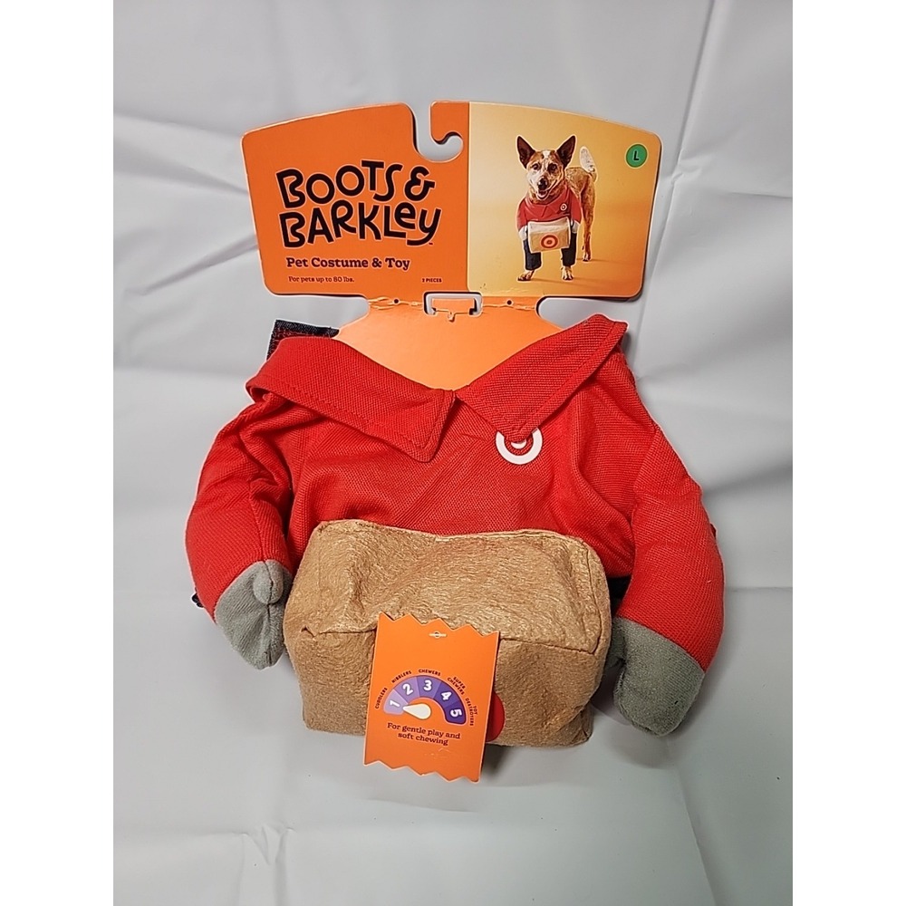 Halloween Dog Costume Target Delivery Worker Employee Size Large NWT Uniform Pet